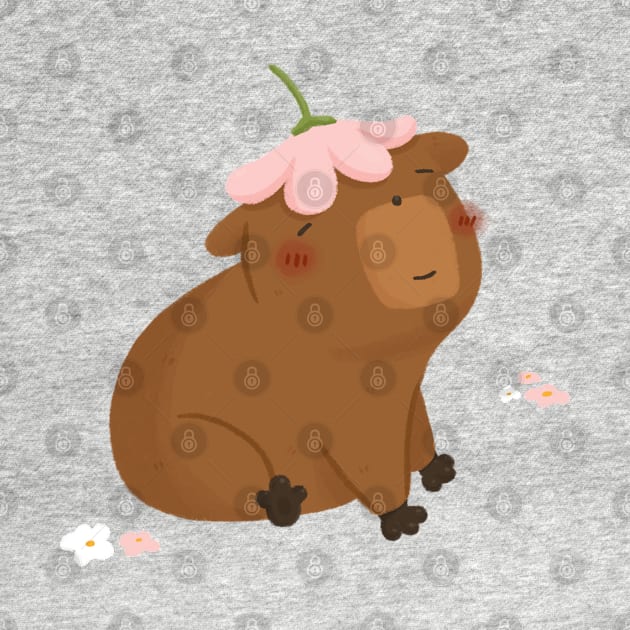 Capybara Flower by laiberry